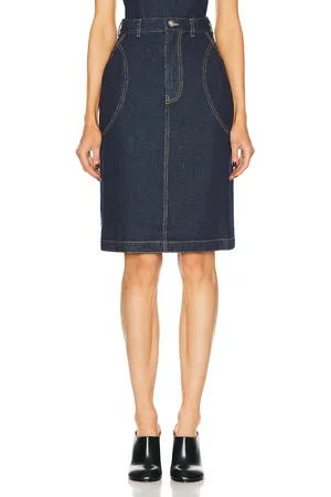 Alaïa Pencil Skirt in - Denim-Dark. Size 36 (also in ).
