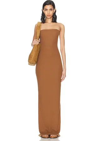 ÉTERNE Tube Maxi Dress in - Brown. Size L (also in XL).
