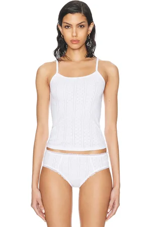 Cou Cou Intimates The Regular Picot Tank Top in - . Size L (also in M, S, XL, XS).