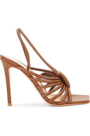 Gianvito Rossi Nappa Slingback Sandal in - Brown. Size 35.5 (also in ).