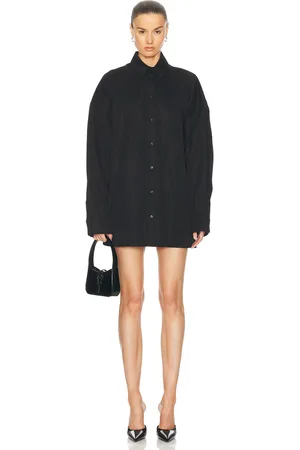 WARDROBE.NYC Drill Shirt Mini Dress in - . Size L (also in XS).