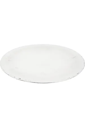 Anastasio Wafer Thin Dish in - Metallic Silver. Size all.