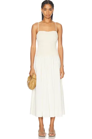 LPA Stacci Midi Dress in - Neutral. Size L (also in M, S, XL, XS, XXS).
