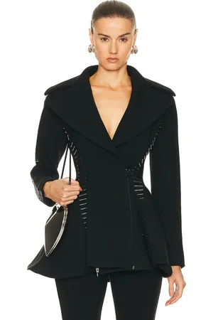 Alaïa Fitted Jacket in Noir in - Black. Size 36 (also in 34).