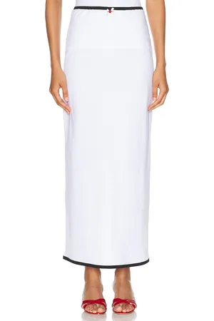 Rowen Rose Long Skirt in - White. Size 38 (also in ).