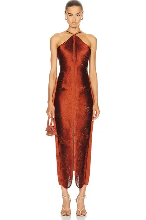 Cult Gaia Renata Gown in - Rust. Size L (also in ).