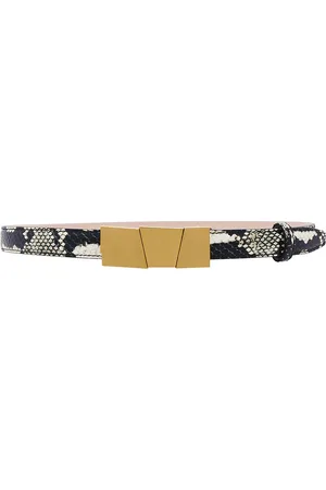Khaite Axel Antique Gold 20mm Belt in - Nude. Size 70 (also in 75, 80, 85, 90).