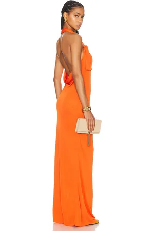 Saint Laurent Jersey Halterneck Dress in - . Size 42 (also in ).