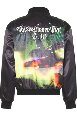 This Is Never That Flame Satin Jacket in - . Size L (also in ).