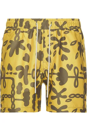 Oas Galbanum Swim Short in - Yellow. Size M (also in ).