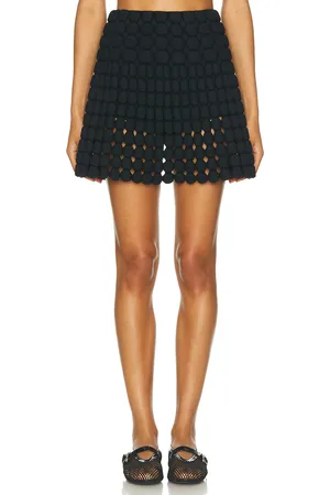 Alaïa Crochet Mini Skirt in - Black. Size 40 (also in ).