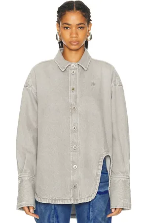 The Attico Short Coat in - Grey. Size 38 (also in 36, 40, 42, 44).