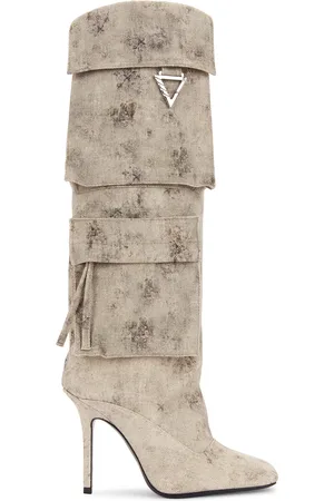 The Attico Sienna Tube Boot in - Beige. Size 37 (also in 38.5, 39).