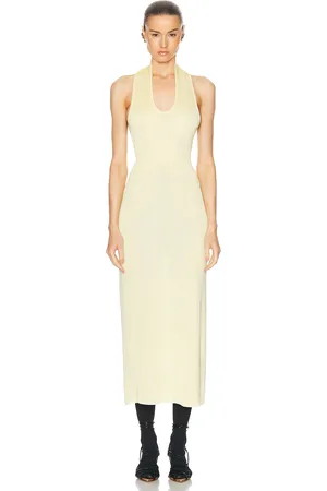 Khaite Coraline Dress in - Yellow. Size L (also in ).