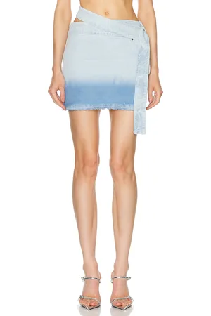 Jade Cropper Mini Skirt in - Blue. Size 34 (also in 36, 38).