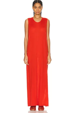 The Row Gianna Dress in - Red. Size L (also in ).