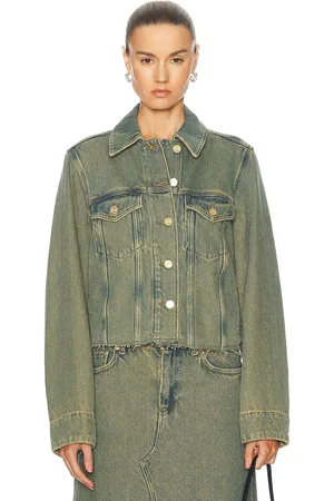 Ganni Denim Jacket in - Denim-Dark. Size 32 (also in ).