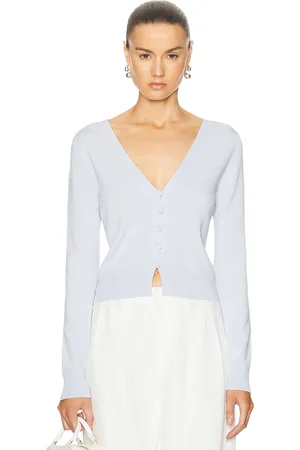 Proenza Schouler Addie Cardigan in - Baby Blue. Size L (also in XS).