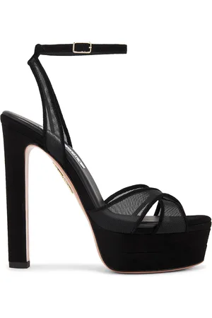 Aquazzura Divine Mesh Plateau 130 Sandal in - . Size 41 (also in ).