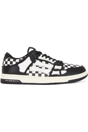 AMIRI Checkered Skeleton Low Top Sneaker in - Black. Size 47 (also in ).