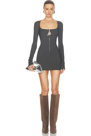 The Attico Mini Dress in - Black. Size 40 (also in 42).