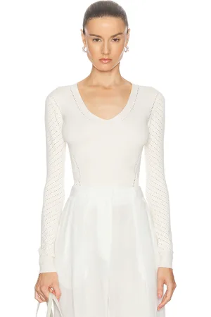 Max Mara Long Sleeve Sweater in - White. Size L (also in S, XS).