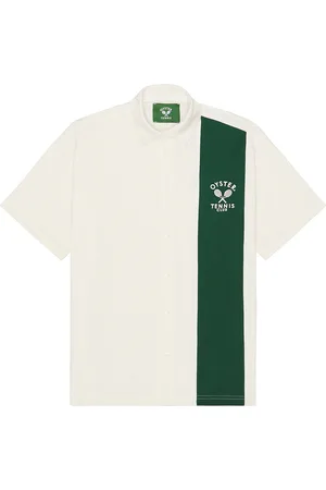 OYSTER Tennis Club On Court & Off Court Shirt in - White. Size L (also in M, S, XL/1X).