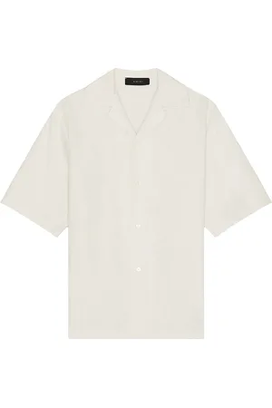 AMIRI MA Bandana Linen Camp Shirt in - Grey. Size M (also in ).