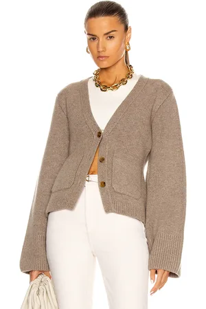 Khaite Scarlet Cardigan in - Neutral. Size L (also in M, S, XS).