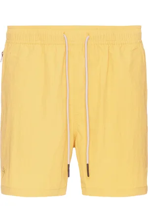 Oas Nylon Swim Shorts in - Mustard. Size L (also in M, S, XL/1X).
