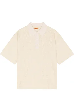 Missoni Short Sleeve Polo in - Cream. Size L (also in XL/1X).