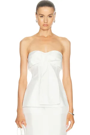 Nicholas Coraline Strapless Fan Pleat Top in - . Size 6 (also in ).