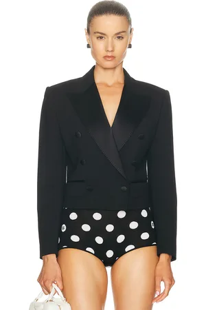 Dolce & Gabbana Cropped Blazer in - Black. Size 36 (also in ).