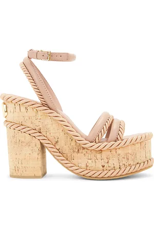 VALENTINO GARAVANI V Logo Summerblocks Espadrille Wedge Heel in - Rose. Size 41 (also in ).