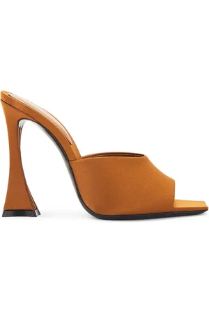 Saint Laurent Hall Mule Sandal in - Brown. Size 36 (also in 36.5, 37, 37.5, 38, 38.5, 39, 39.5, 40, 41).