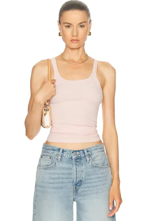 RE/DONE Ribbed Tank in - Pink. Size M (also in ).