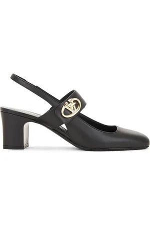 VALENTINO GARAVANI V Logo Locker Sling Back Heel in - Black. Size 40 (also in ).