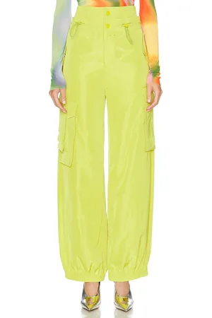 MONSE Double Waistband Cargo Pant in - Green. Size 4 (also in 8).