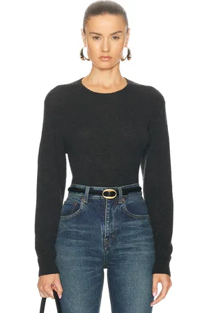 Saint Laurent Crewneck Sweater in - Charcoal. Size L (also in S).