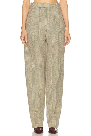 Bottega Veneta Tailored Trouser in Beige Yellow & Blue - Beige. Size 34 (also in 38, 40).