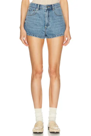 SER.O.YA Sandra High Rise Short in - Blue. Size 25 (also in 27, 31).