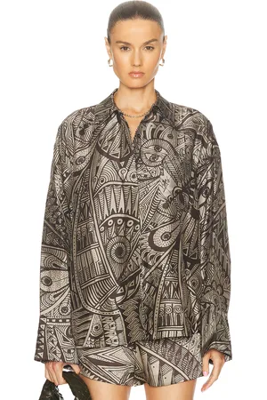 Heirlome Jyma Shirt in - Brown. Size XS (also in ).