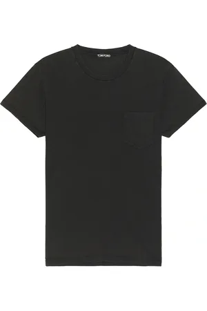 Tom Ford Cold Dye Cotton T-Shirt in - Black. Size 46 (also in 48, 50, 52).