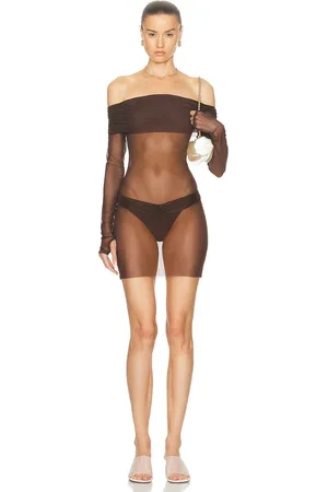 Bananhot Lena Mini Dress in - Brown. Size S (also in ).