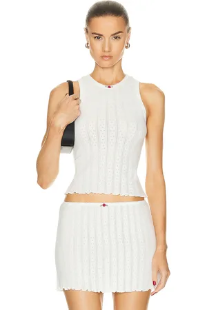 SANDY LIANG Mamas Tank in - Cream. Size L (also in M, S).