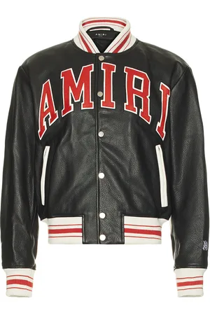 AMIRI Leather Bomber Jacket in - . Size 48 (also in 50, 52).
