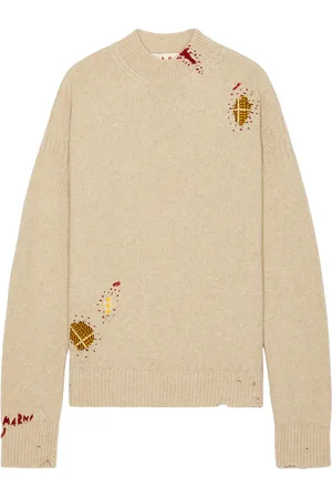 Marni Roundneck Sweater in - Cream. Size 52 (also in ).