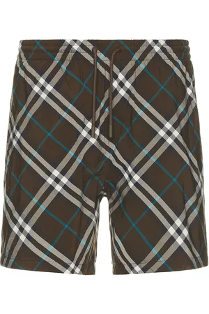 Burberry Check Swim Short in - Brown. Size L (also in M, S, XL/1X).