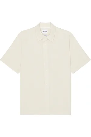 Norse projects Ivan Relaxed Cotton Linen Shirt in - Cream. Size M (also in S).