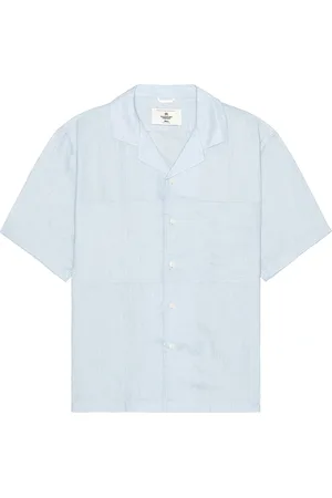 Reigning Champ Linen Spectator Shirt in - Baby Blue. Size S (also in ).